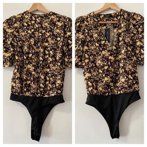 NWT AFRM Floral Bodysuit Size XS